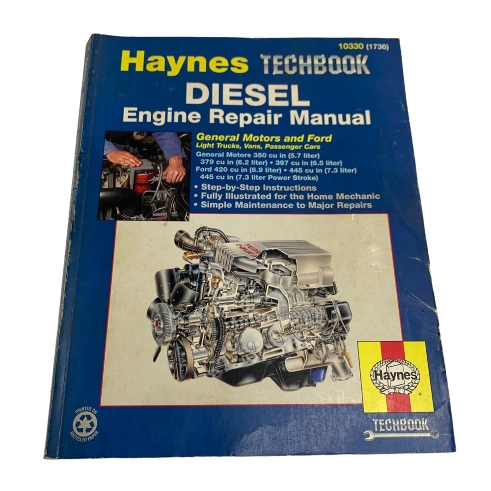 Hayne’s Techbook Written for do-it-yourselfer Diesel Engine Repair Manual SALE